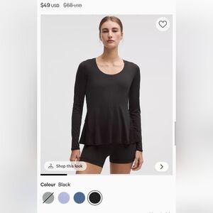 Lululemon Lightweight Flowy Hem Shirt, M